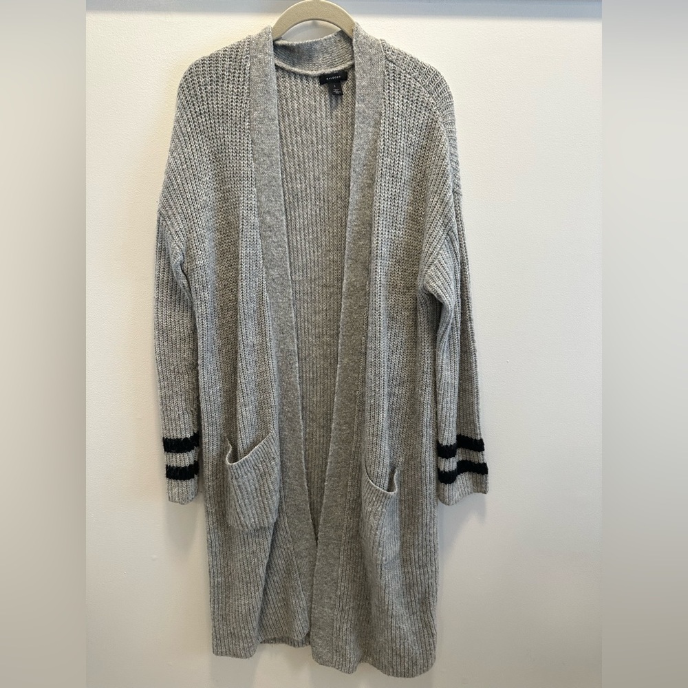 Long duster grey cardigan